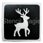 glittertattoo stencil kerst rendier