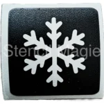 glittertattoo stencil kerst sneeuwvlok