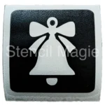 glittertattoo stencils kerst kerstbel
