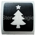 glittertattoo stencils kerst kerstboom met piek