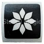 glittertattoo stencils kerst kerstbloem