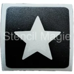 glittertattoo stencil kerst ster