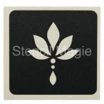Glittertattoo stencil bloementribal lotus
