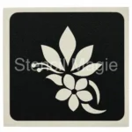 Glittertatoo stencil bloementribal vlinder