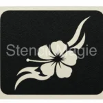 glittertattoo stencil bloementribal lelie