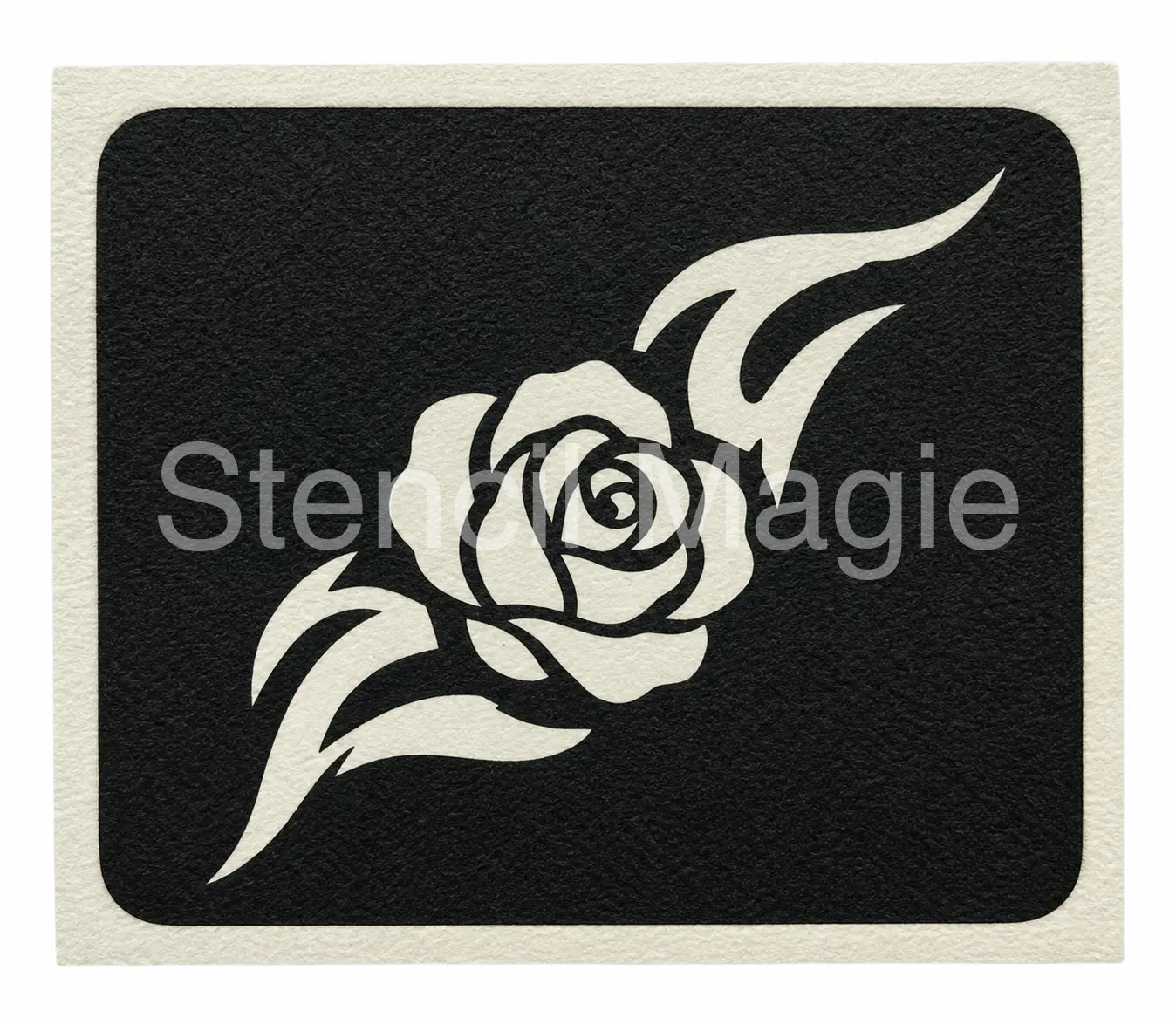 glittertattoo stencil bloementribal roos